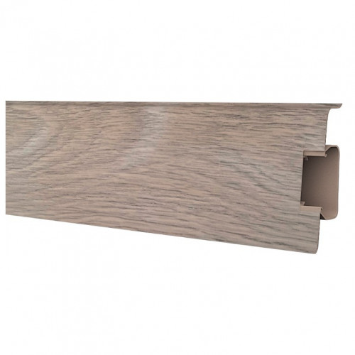 Плинтус Strong 70 (70114) с увеличенным кабель каналом 72*24мм, 2,5м Decoplast