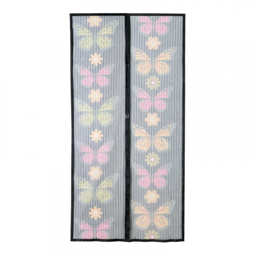 Сетка москитная на дверь с магнитами 0,95х2м, узор бабочки Nadzor MSN020MPU