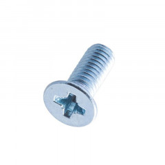 Винт потайной М6х10 DIN965, оцинкованный, 1шт