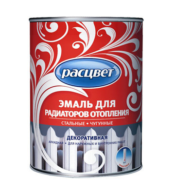 Эмаль для радиаторов Расцвет алкидная 1кг