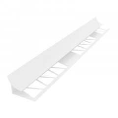 Угол внутренний белый для кафеля (раскладка для плитки) 9-10мм 2.5м