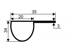 Уголок защитный малый BS 46.22 PALLADIUM