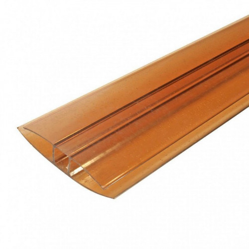 Профиль соединительный неразъемный НР 4мм терракот L=6м