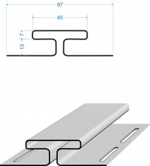 Н-профиль соединительный для сайдинга 3050мм, лимон Docke PREMIUM
