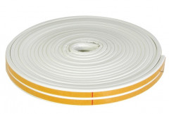 Уплотнитель самоклеящийся Р10 5,5x9мм, белый 10м