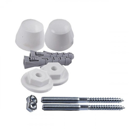 Крепление для умывальных раковин и унитаза в сборе с болтами и заглушками, L 120мм