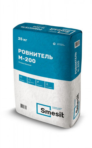 Стяжка пола Smesit М-200, 20-50мм, базовый ровнитель 25 кг
