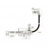 Сифон для ванны с выпуском и переливом с гибкой трубой 1 1/2х40 40х40/50 Orio А-60089