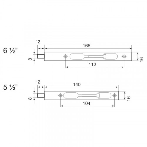 Ригель Palladium 5-1/2" AВ античная бронза