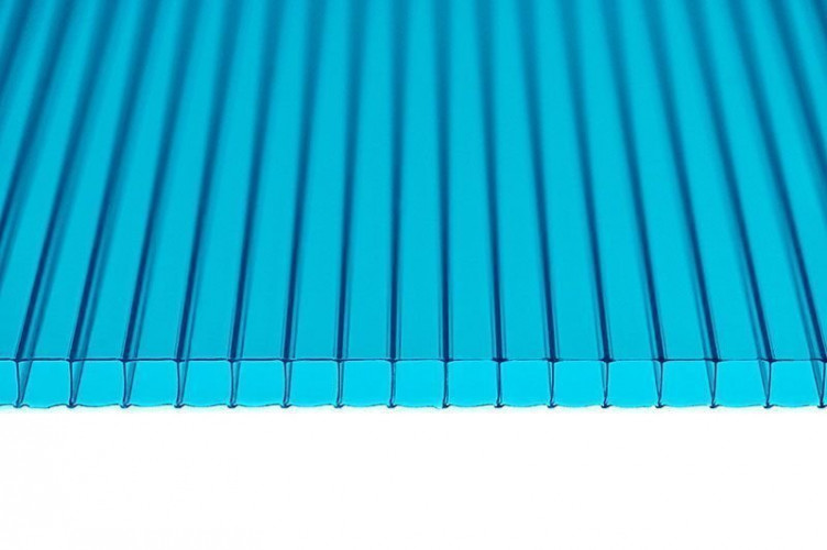 Сотовый поликарбонат 4мм Бирюза 2,1х6м Мультигрин 0.47кг/м2