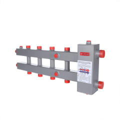 Гидроразделитель с коллектором 5 контуров до 70 кВт горизонтальный Valtec VTc.100.SH.070605