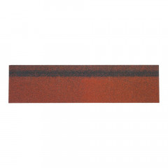 Коньково-карнизная черепица Шинглас (Shinglas) Микс красный, 5м2, Технониколь