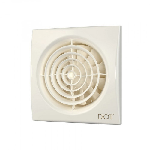 Вентилятор осевой вытяжной D100 Aura 4C Ivory DiCiTi