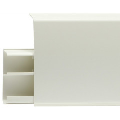 Плинтус Winart Quadro 100, 10318 Белый матовый, 2,2м со съемной панелью
