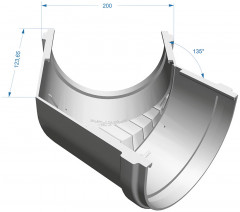 Угол универсальный 135, шоколад Деке PREMIUM