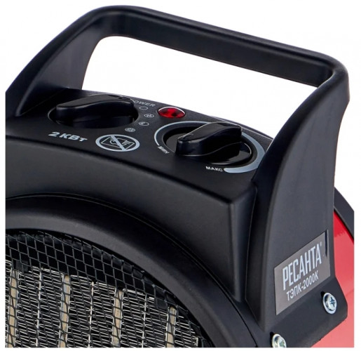 Пушка тепловая электрическая (керамика) ТЭПК-2000К, 2кВт, Ресанта 67/1/24