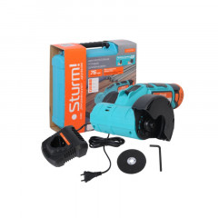 Углошлифовальная машина УШМ аккумуляторная 76мм, 12В, 19500 об/мин Sturm CAG1276C