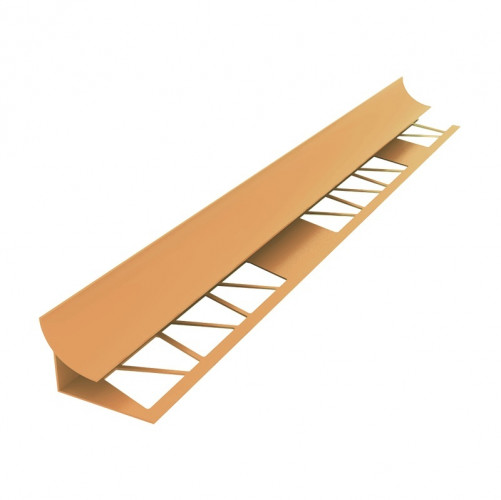 Угол внутренний карамель для кафеля (раскладка для плитки) 9-10мм Ideal, 2.5м