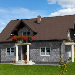 Фасадная плитка Hauberk Камень сланец 2,2м2 (250х1000мм) 20шт