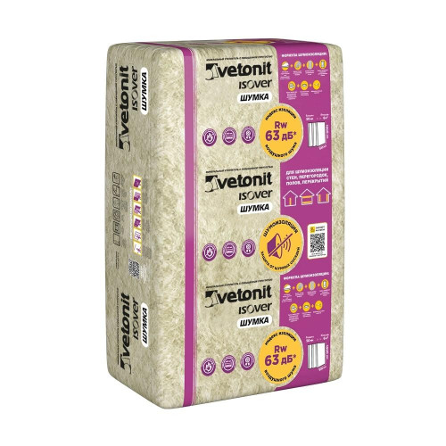 Утеплитель Ветонит (Isover) Шумка (1000х610х50мм) 10шт. 6,1м2 (0,305м3)