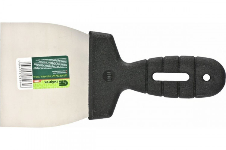 Шпатель фасадный нержавеющая сталь, 100мм Сибртех 85435