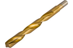 Сверло по металлу 15,5х175(145)мм титан кобальт Р6М5К5 Vertextools 666-15,5