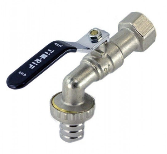 Кран шаровой 1/2 дюйма, водоразборный, резьба внутренняя