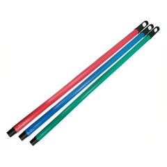 Черенок металлический 120см для щеток с резьбой, полимерное покрытие Мультипласт