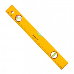 Уровень алюминиевый 400мм Yellow коробчатый корпус, 3 глазка РемоКолор 17-0-004