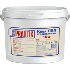 Клей ПВА универсальный строительный 10 кг, Bergauf Praktik