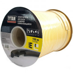 Уплотнитель самоклеящийся E150 9х4мм, белый Tytan 150м