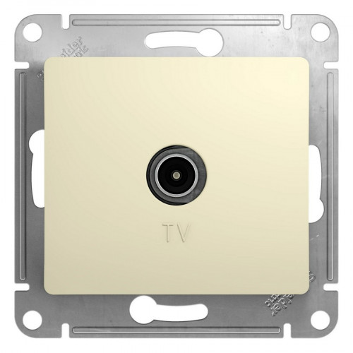 Механизм розетки TV,1 розетка бежевый Glossa 1DB GSL000291 Schneider Electric