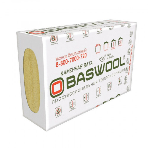 Теплоизоляция Baswool Руф В 170 кг/м3 (40*600*1200) 5шт. 3,6м2 (0,144 м3)