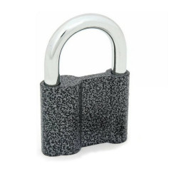 Замок навесной чугун цилиндровый механизм 3 ключа 70*100*22мм, дужка 10мм РемоКолор 70-0-907