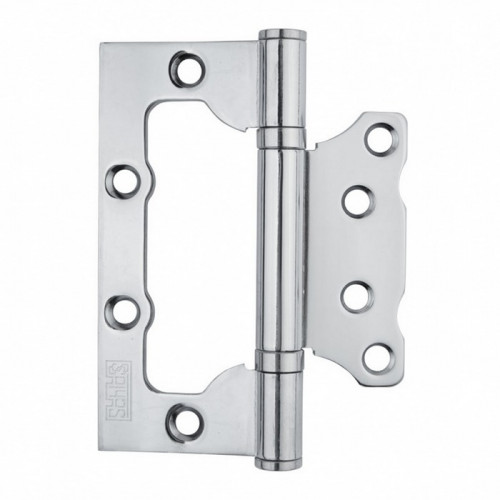 Петля бабочка накладная для дверей без притвора Хром Шлосс 04013, 2шт