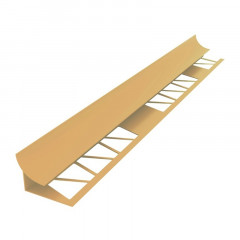 Угол внутренний бежевый для кафеля (раскладка для плитки) 9-10мм Ideal, 2.5м