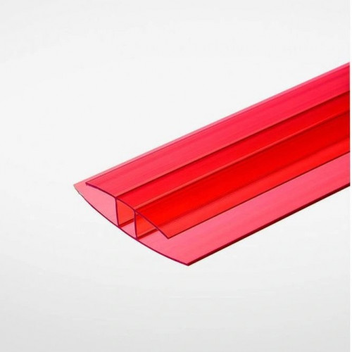 Профиль соединительный неразъемный НР 4-6мм Красный L=6м, Новаттро