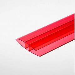 Профиль соединительный неразъемный НР 4-6мм Красный L=6м, Новаттро