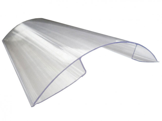 Профиль коньковый RP 8-10мм прозрачный L=6м Полигаль