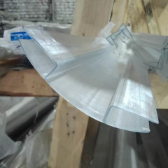 Профиль коньковый RP 8-10мм прозрачный L=6м Полигаль