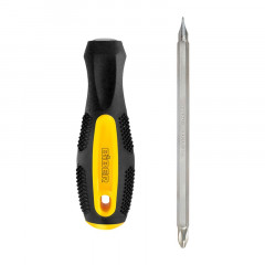 Отвертка комбинированная CrV 2в1 PH SL, 100мм Крафтер Бибер 86028