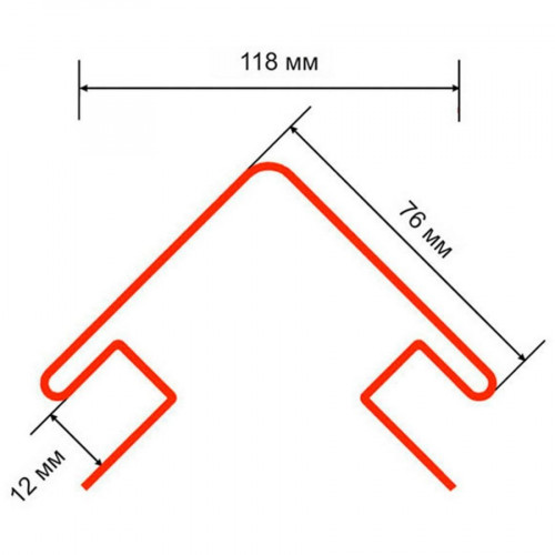 Наружный угол для винилового сайдинга 3000х75мм, эдельвейс Технониколь