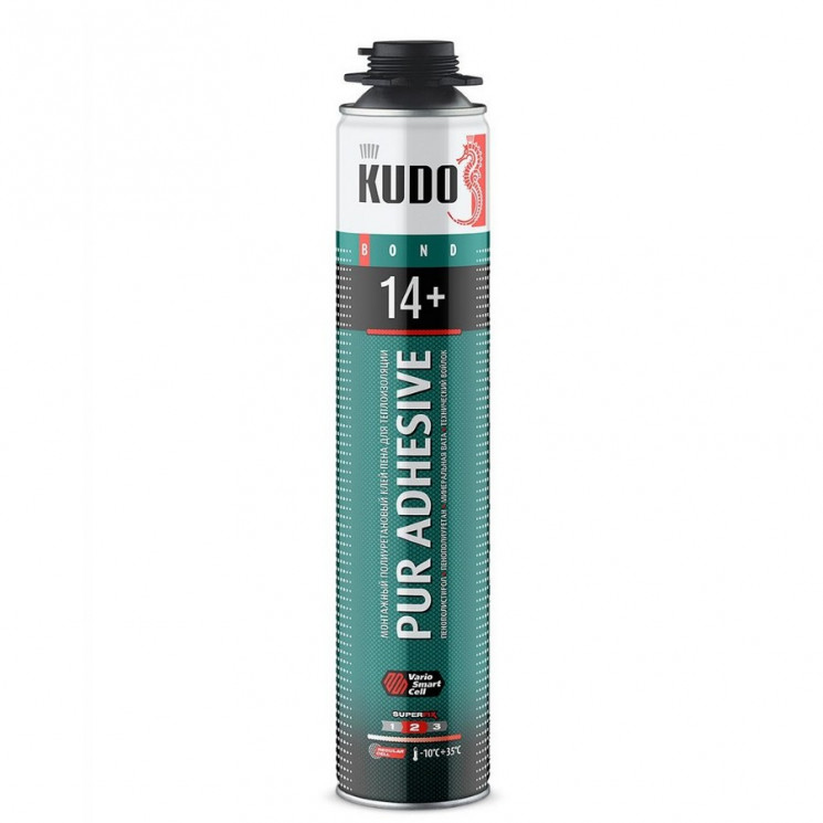 Клей-пена монтажная Kudo Pur Adhesive Proff 14+ 1000мл/900гр