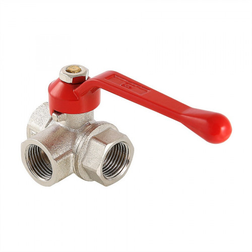 Кран шаровой 3/4" дюйма трехходовой тип T, внутренняя резьба Valtec VT.361.N.05