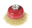 Щетка-крацовка чашечная 75мм*М14, латунная проволока, для УШМ 45-1-003