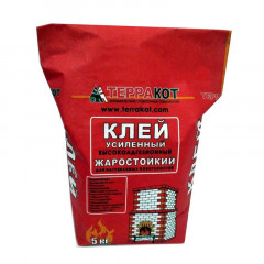 Клей жаростойкий усиленный Терракот, 5 кг