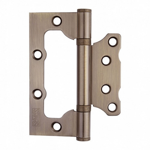 Петля бабочка накладная для дверей без притвора Бронза Шлосс 04014, 2шт