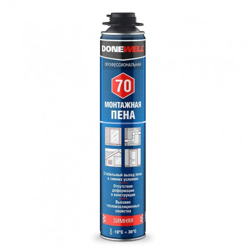 Пена монтажная профессиональная зимняя DONEWELL PRO 70 (1000мл/950гр)