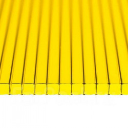 Поликарбонат 2100х12000х10мм (желтый) Соталайт 1,11кг/м2
