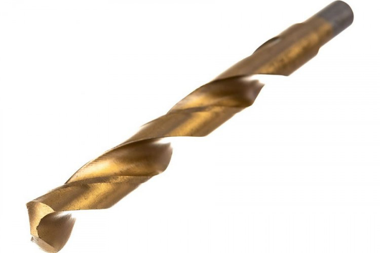Сверло по металлу 16х175(145)мм титан кобальт Р6М5К5 Vertextools 666-16